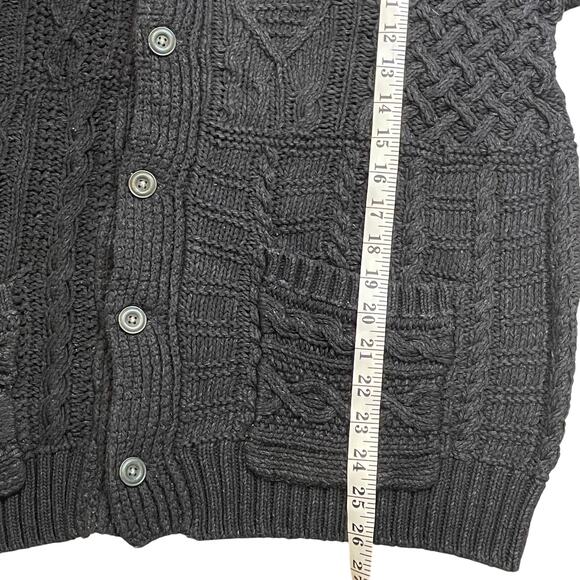 Ralph Lauren Mens Cardigan XXL Chunky Cable Knit Designer Luxury Preppy Gift - Picture 6 of 8